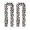 Glitzhome® 9ft. LED Snow Flocked Christmas Garlands with Timer, 2ct.